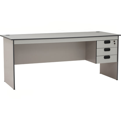 ECO Office Table With 2 Cable Hole - Grey (1800L)