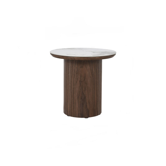 EMERY Side Table - Walnut (DIA400)