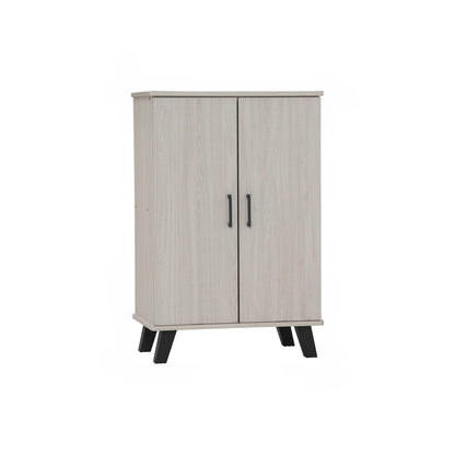 EVERETT 2 Door Shoe Cabinet - Light Oak