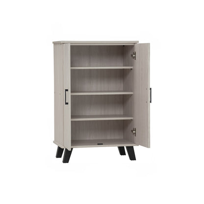 EVERETT 2 Door Shoe Cabinet - Light Oak