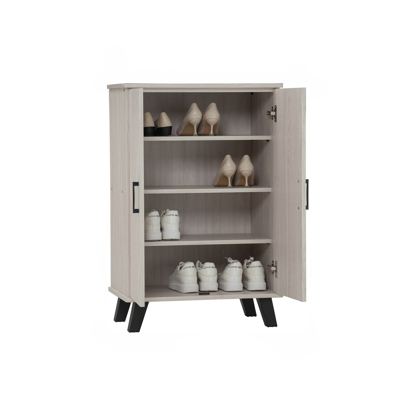 EVERETT 2 Door Shoe Cabinet - Light Oak