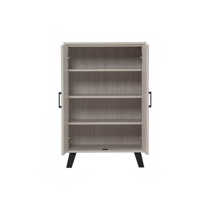 EVERETT 2 Door Shoe Cabinet - Light Oak