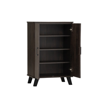 EVERETT 2 Door Shoe Cabinet - Walnut