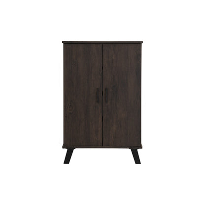 EVERETT 2 Door Shoe Cabinet - Walnut
