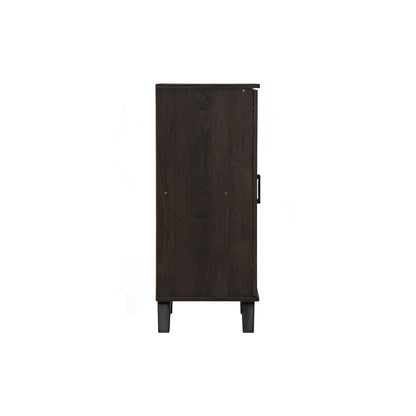 EVERETT 2 Door Shoe Cabinet - Walnut