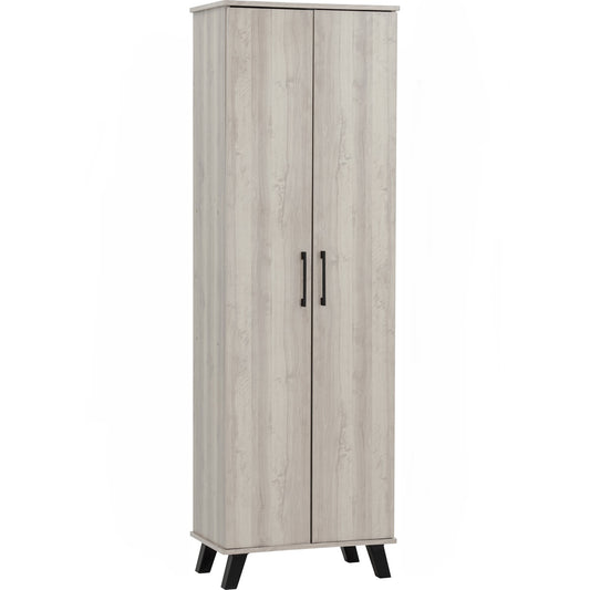 EVERETT 2 Door High Shoe Cabinet - Light Oak