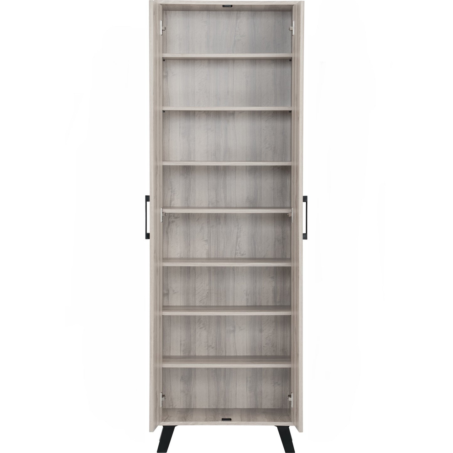 EVERETT 2 Door High Shoe Cabinet - Light Oak