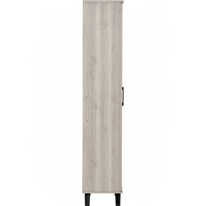 EVERETT 2 Door High Shoe Cabinet - Light Oak