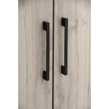EVERETT 2 Door High Shoe Cabinet - Light Oak