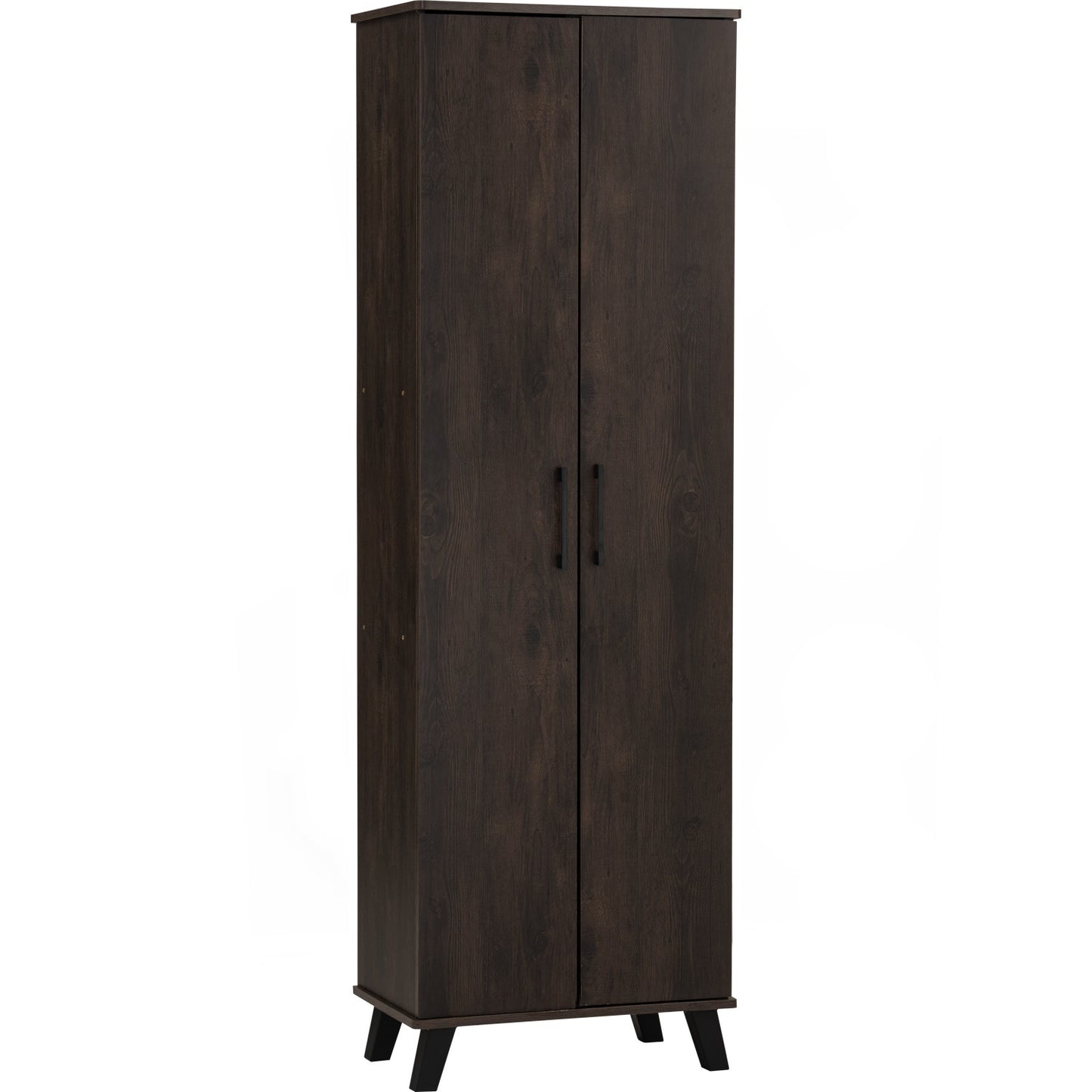 EVERETT 2 Door High Shoe Cabinet - Walnut