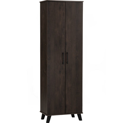 EVERETT 2 Door High Shoe Cabinet - Walnut