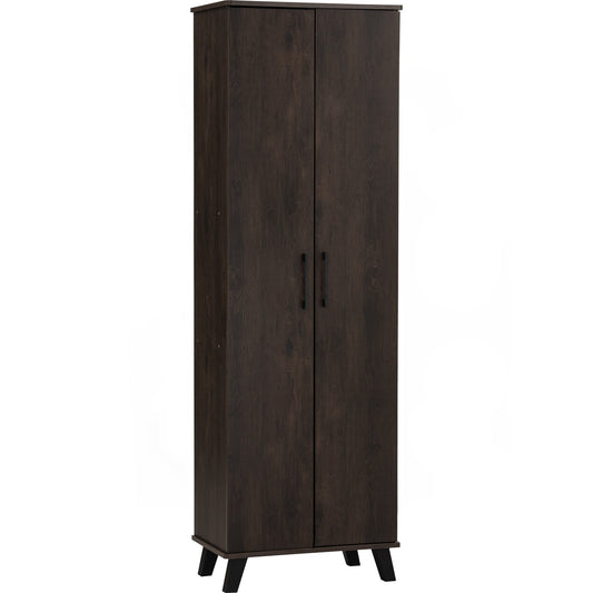 EVERETT 2 Door High Shoe Cabinet - Walnut