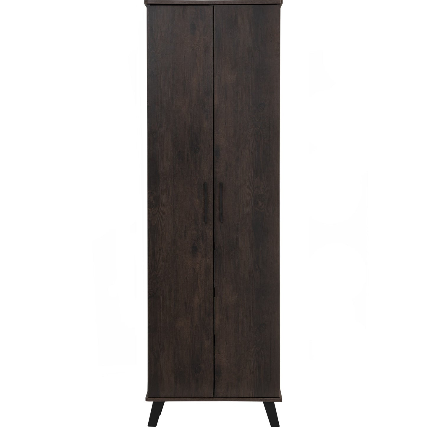 EVERETT 2 Door High Shoe Cabinet - Walnut