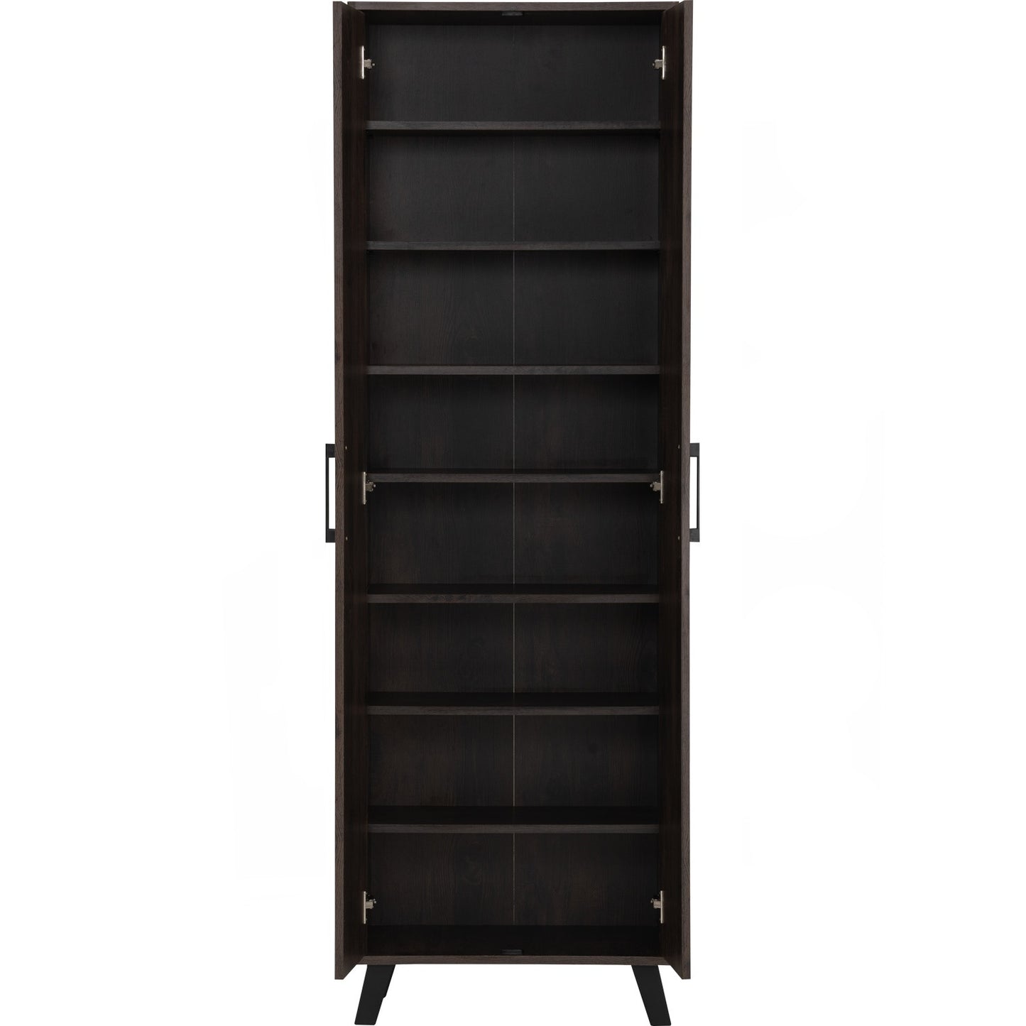EVERETT 2 Door High Shoe Cabinet - Walnut
