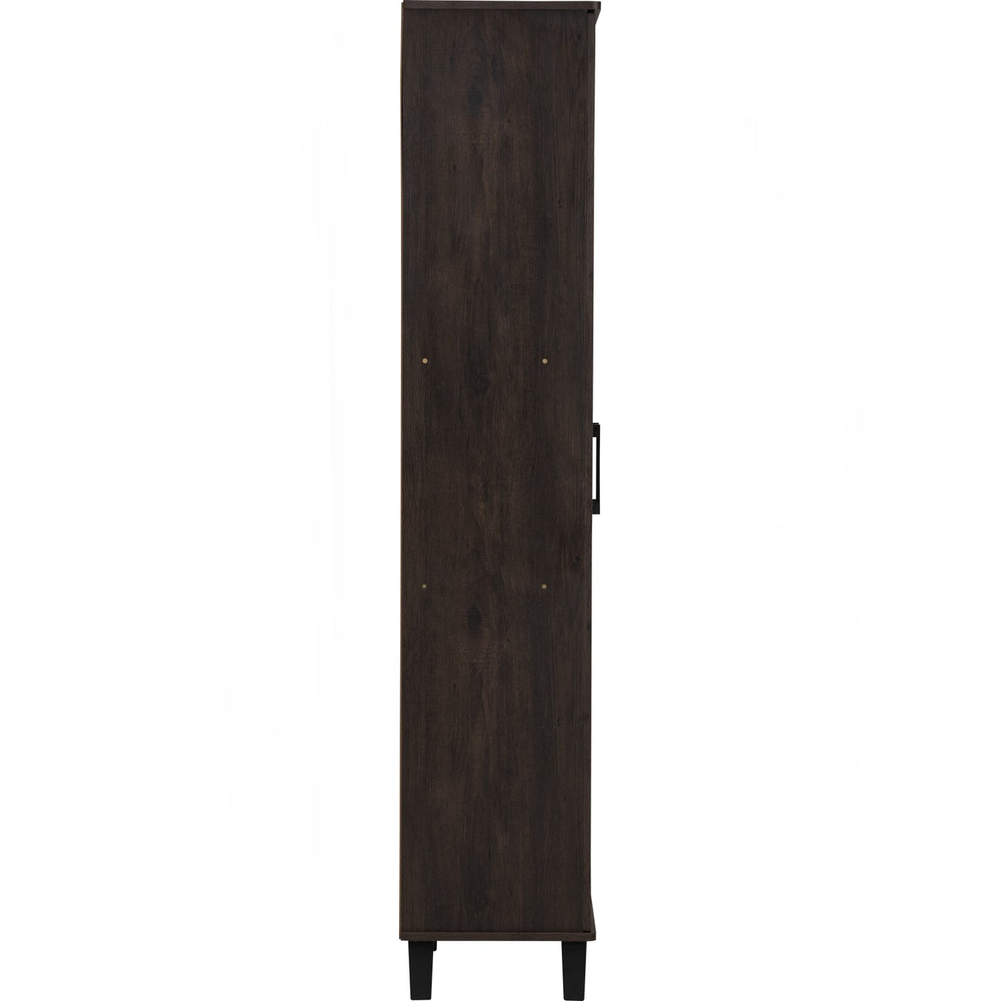 EVERETT 2 Door High Shoe Cabinet - Walnut
