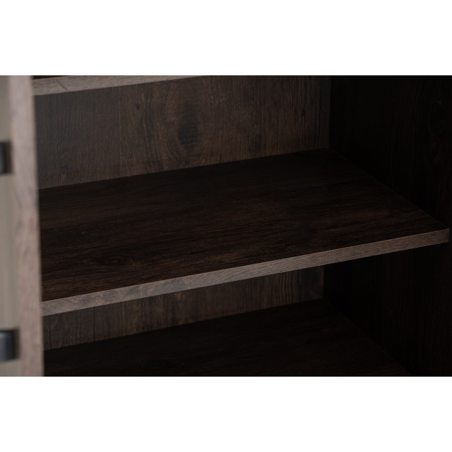 EVERETT 2 Door High Shoe Cabinet - Walnut
