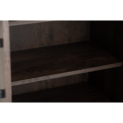 EVERETT 2 Door High Shoe Cabinet - Walnut