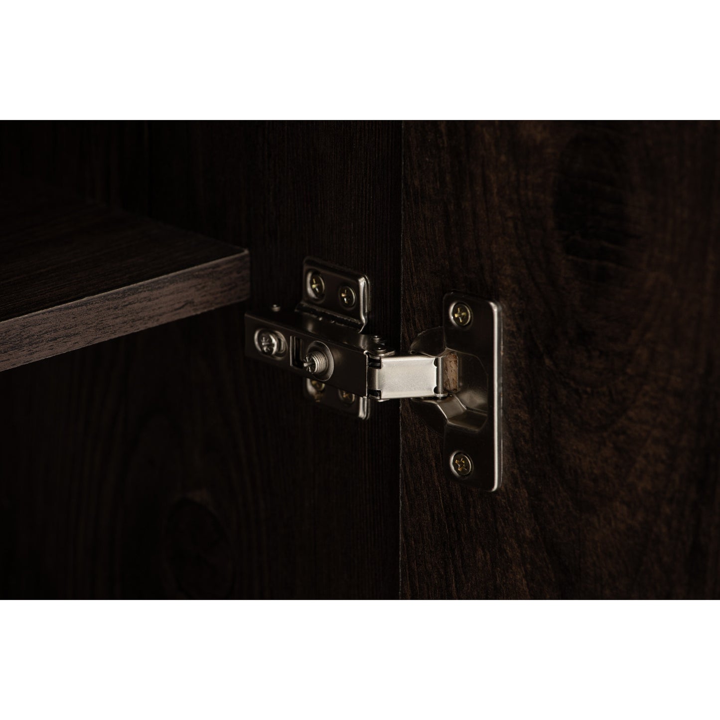 EVERETT 2 Door High Shoe Cabinet - Walnut