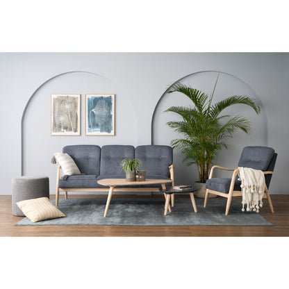 FIGARO 3 Seater Sofa - Dim Blue