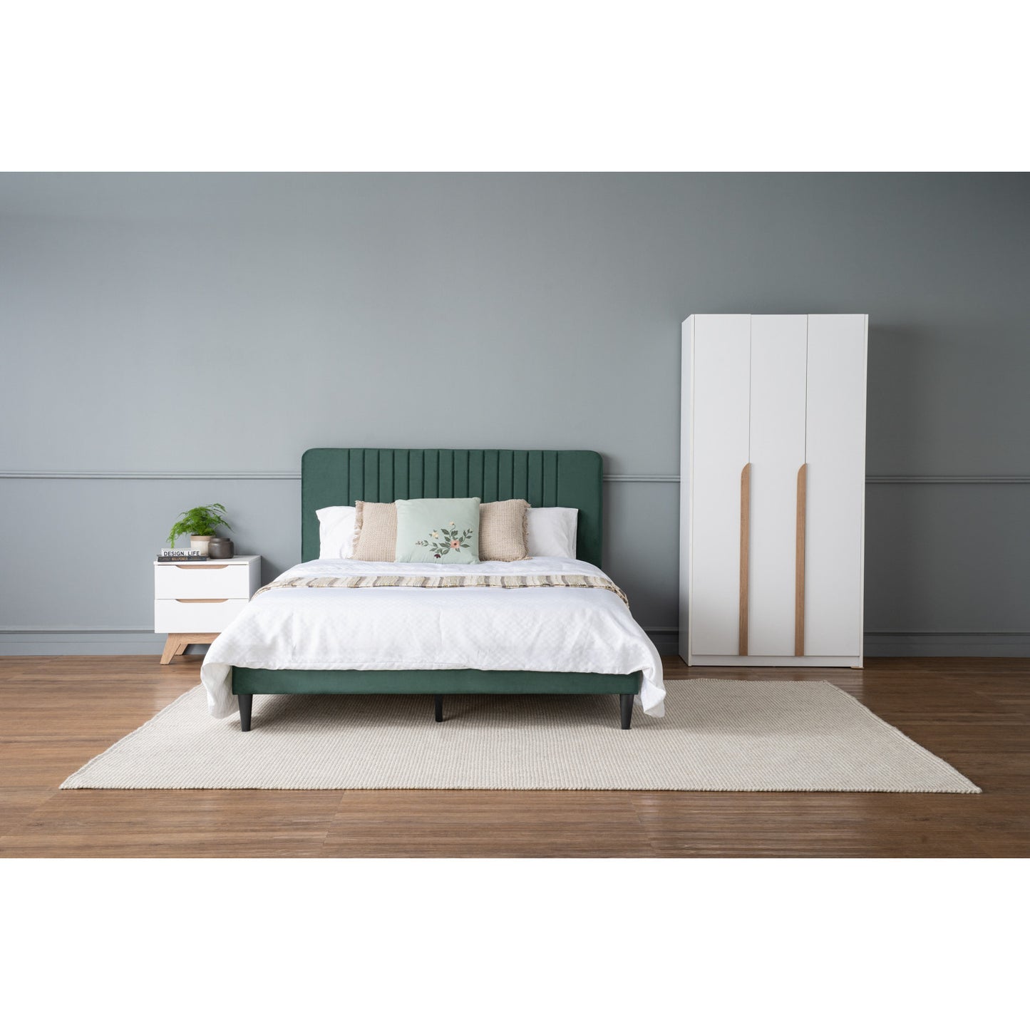FLUFFY Bedframe Only (Queen Size)