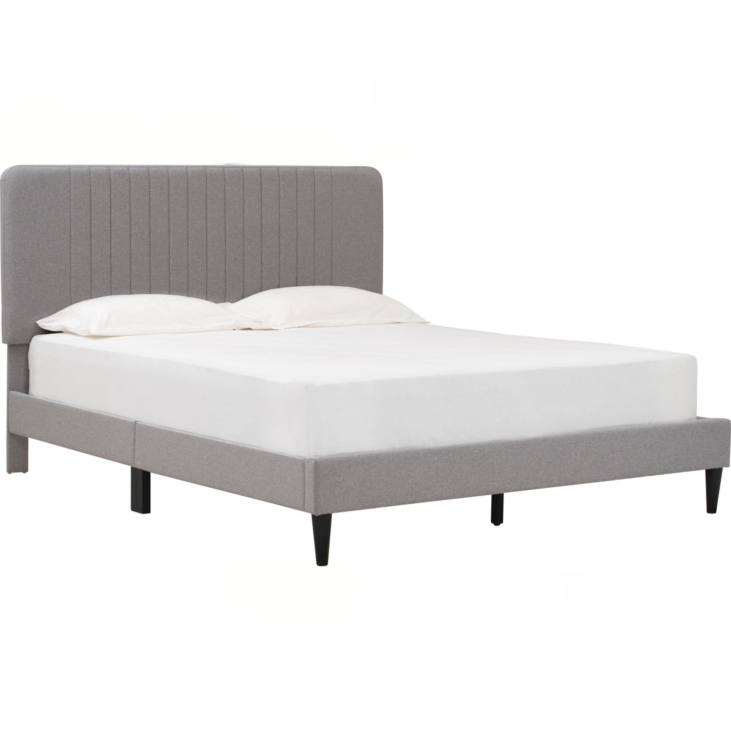 FLUFFY Bedframe Only - Light Grey (Queen Size)