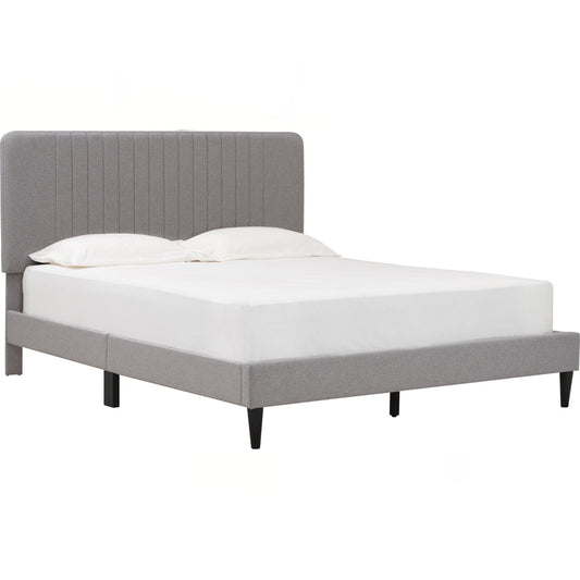 FLUFFY Bedframe Only - Light Grey (Queen Size)
