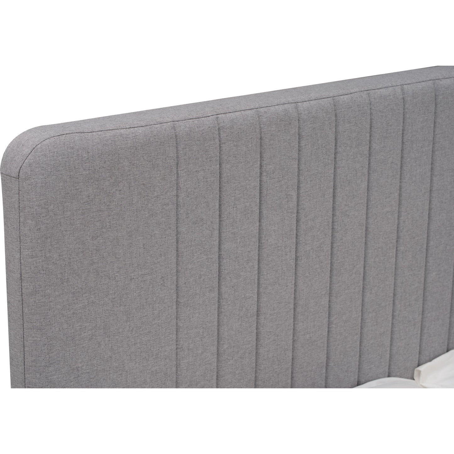 FLUFFY Bedframe Only - Light Grey (Queen Size)