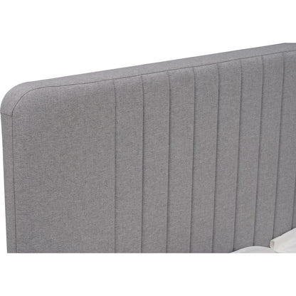 FLUFFY Bedframe Only - Light Grey (Queen Size)