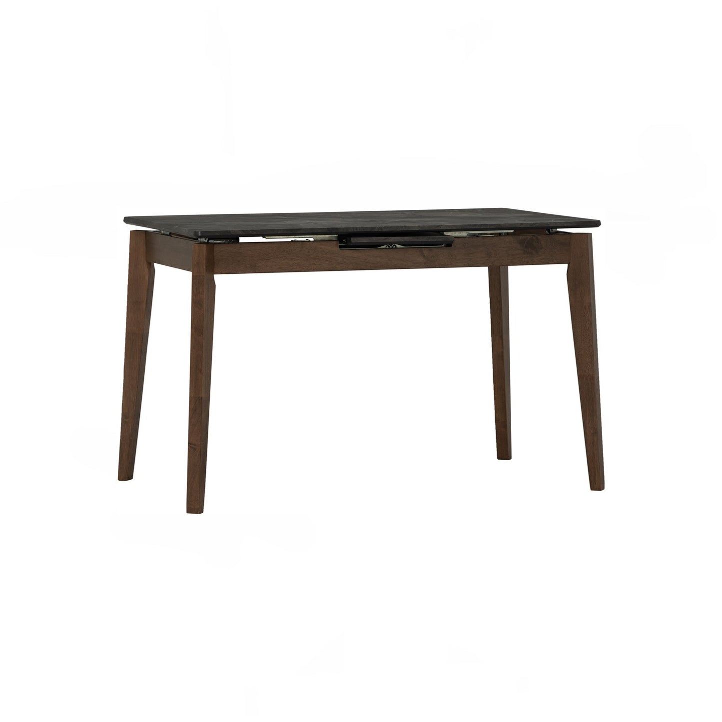 FOLTO Extendable Dining Table - Cocoa Leg, Grey Marble Grain Top (1200 + 300L)
