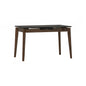 FOLTO Extendable Dining Table - Cocoa Leg, Grey Marble Grain Top (1200 + 300L)