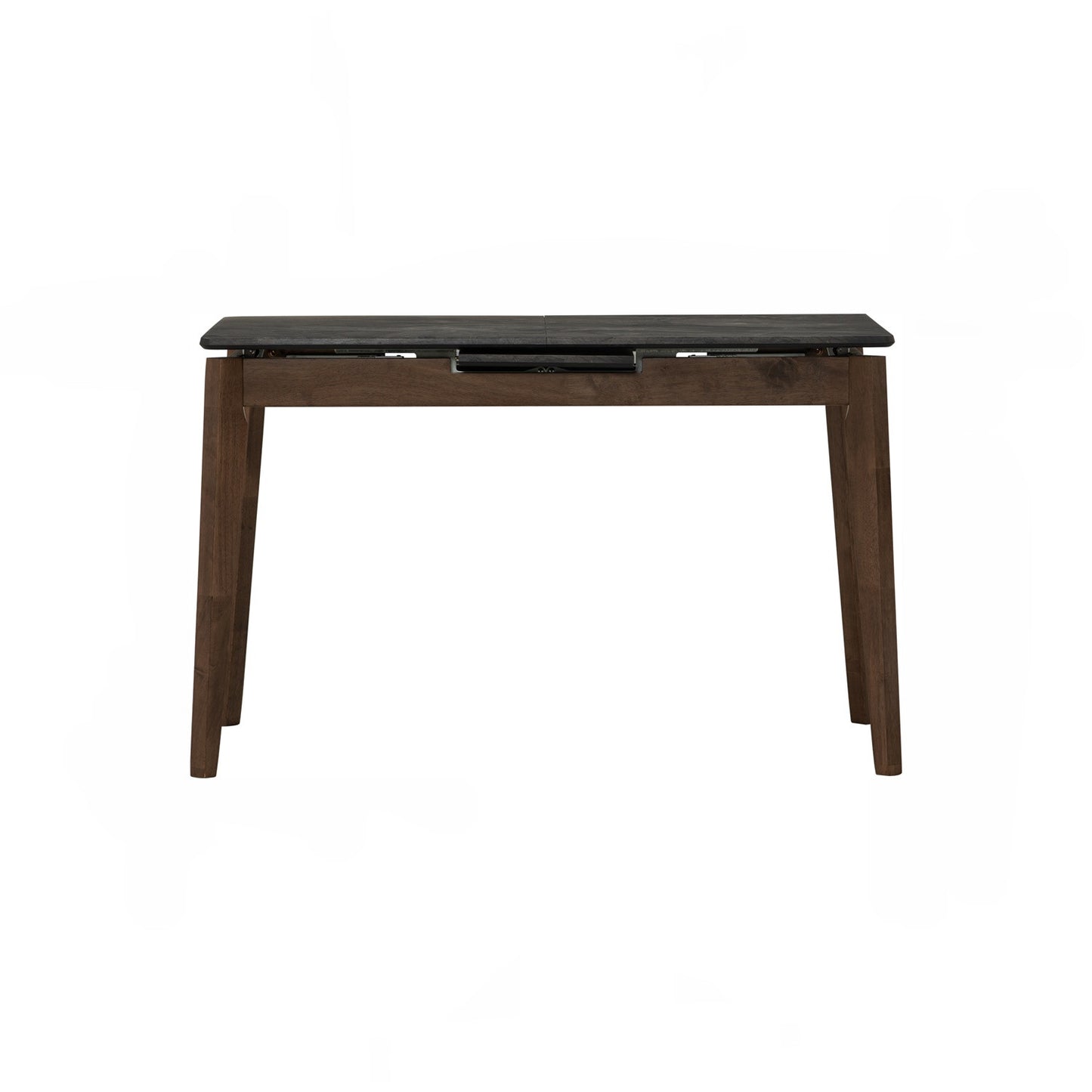 FOLTO Extendable Dining Table - Cocoa Leg, Grey Marble Grain Top (1200 + 300L)