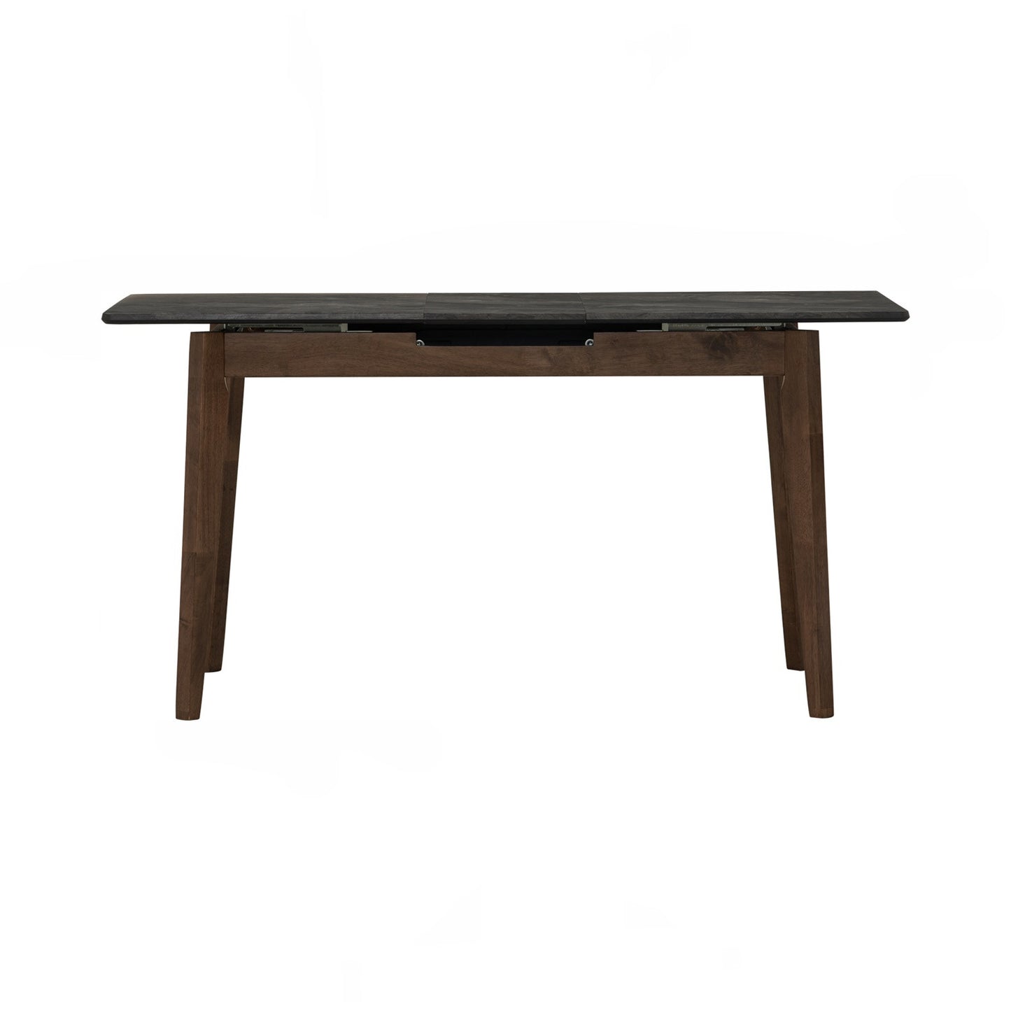 FOLTO Extendable Dining Table - Cocoa Leg, Grey Marble Grain Top (1200 + 300L)