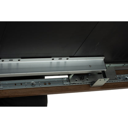 FOLTO Extendable Dining Table - Cocoa Leg, Grey Marble Grain Top (1200 + 300L)