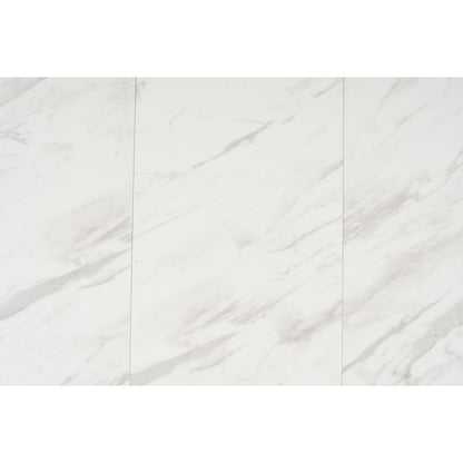 FOLTO Extendable Dining Table - Cocoa Leg, White Marble Grain Top (1200 + 300L)