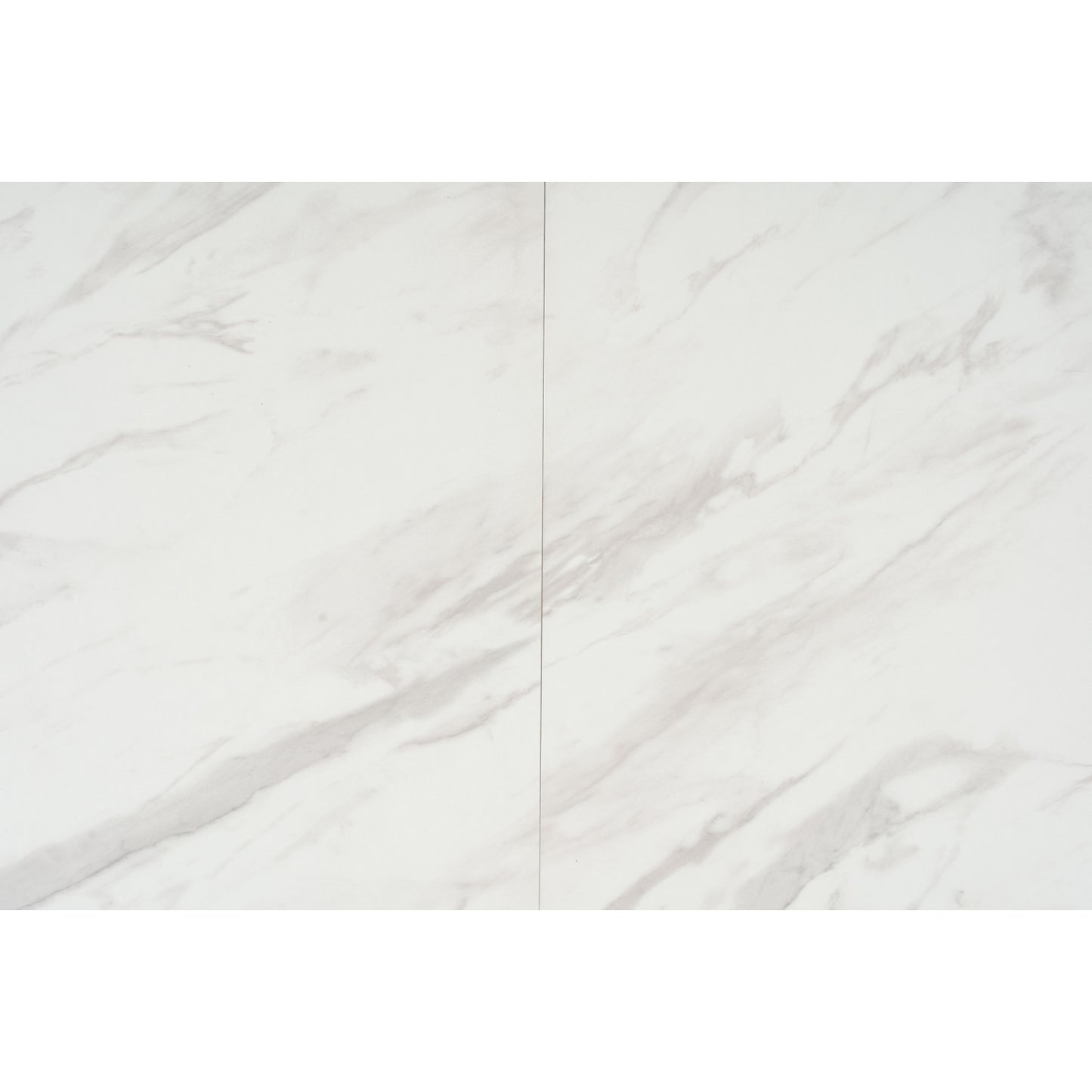 FOLTO Extendable Dining Table - Cocoa Leg, White Marble Grain Top (1200 + 300L)