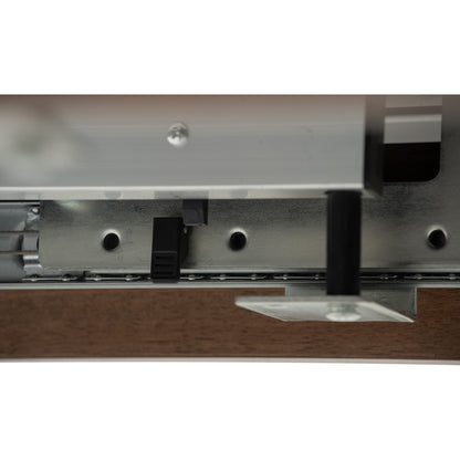 FOLTO Extendable Dining Table - Cocoa Leg, White Marble Grain Top (1200 + 300L)