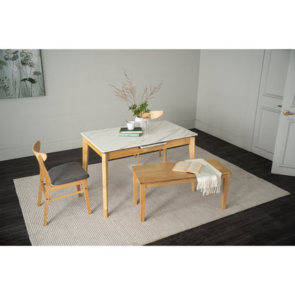 FOLTO Extendable Dining Table - Natural (1200 + 300L)