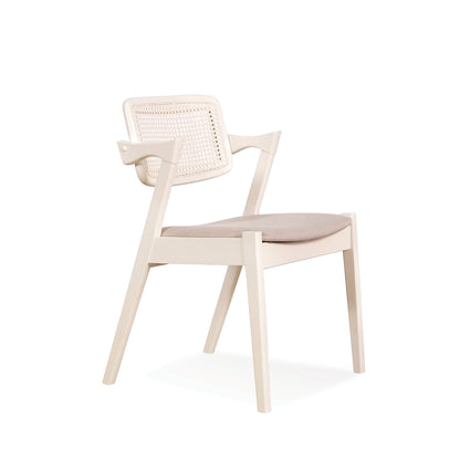 GAVIN Dining Chair - Soft Cream White
