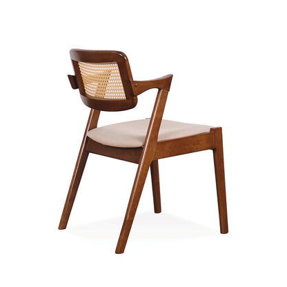 GAVIN Dining Chair - Medium Brown