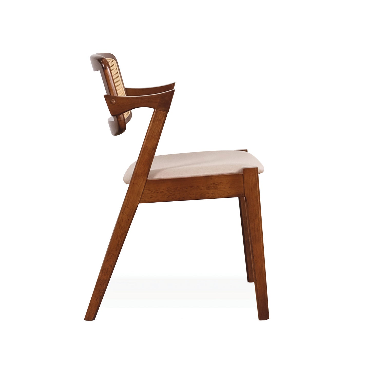 GAVIN Dining Chair - Medium Brown