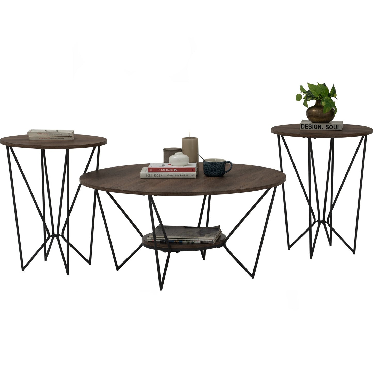 GIOLA 3 in 1 Coffee Table - Light Brown