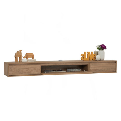 HIRADO Wall TV Cabinet - Oak (1800L)