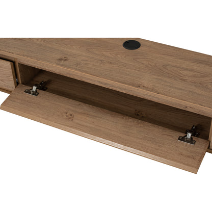 HIRADO Wall TV Cabinet - Oak (1800L)