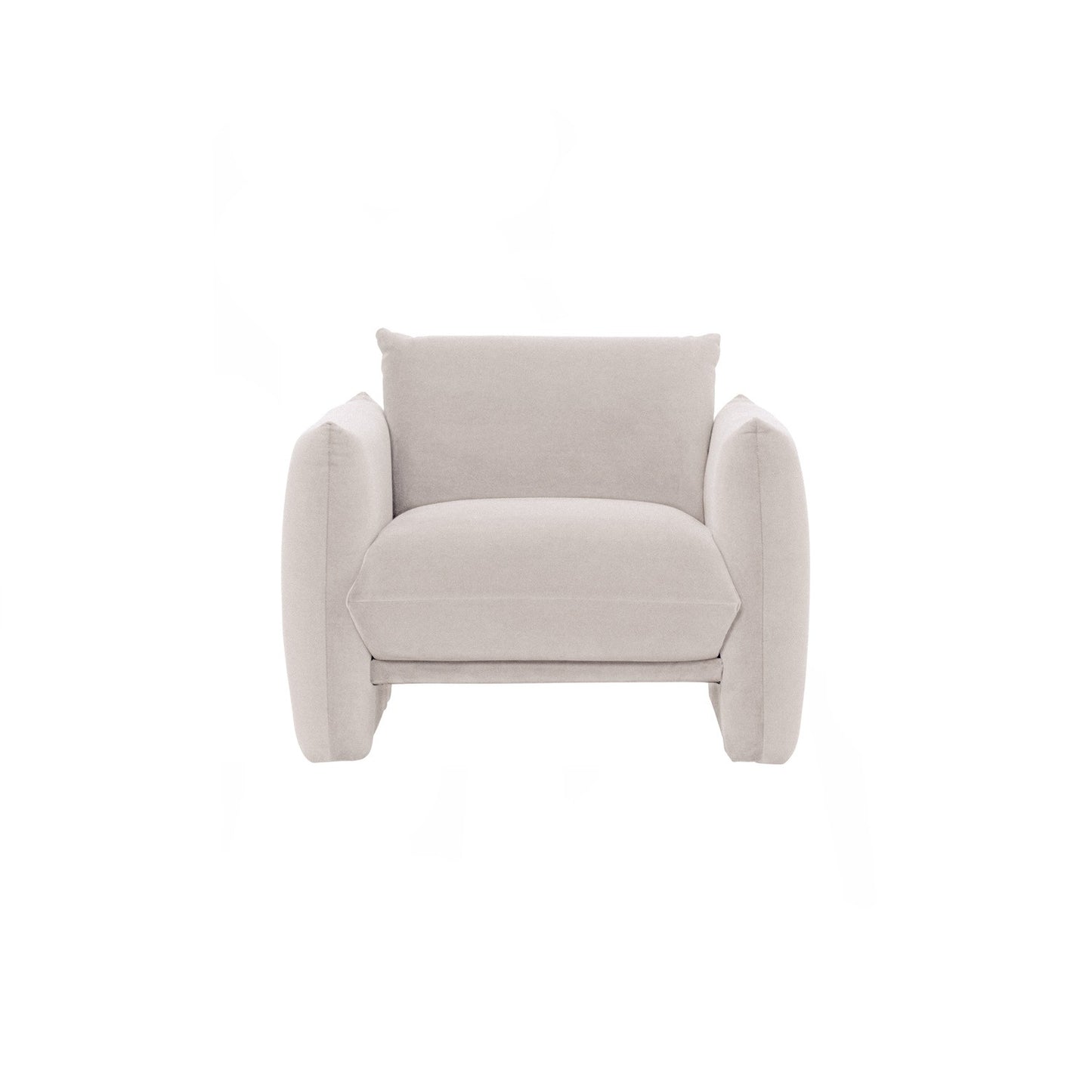 HOLDEN 1 Seater Sofa - Greymist (Pets Friendly Fabric)