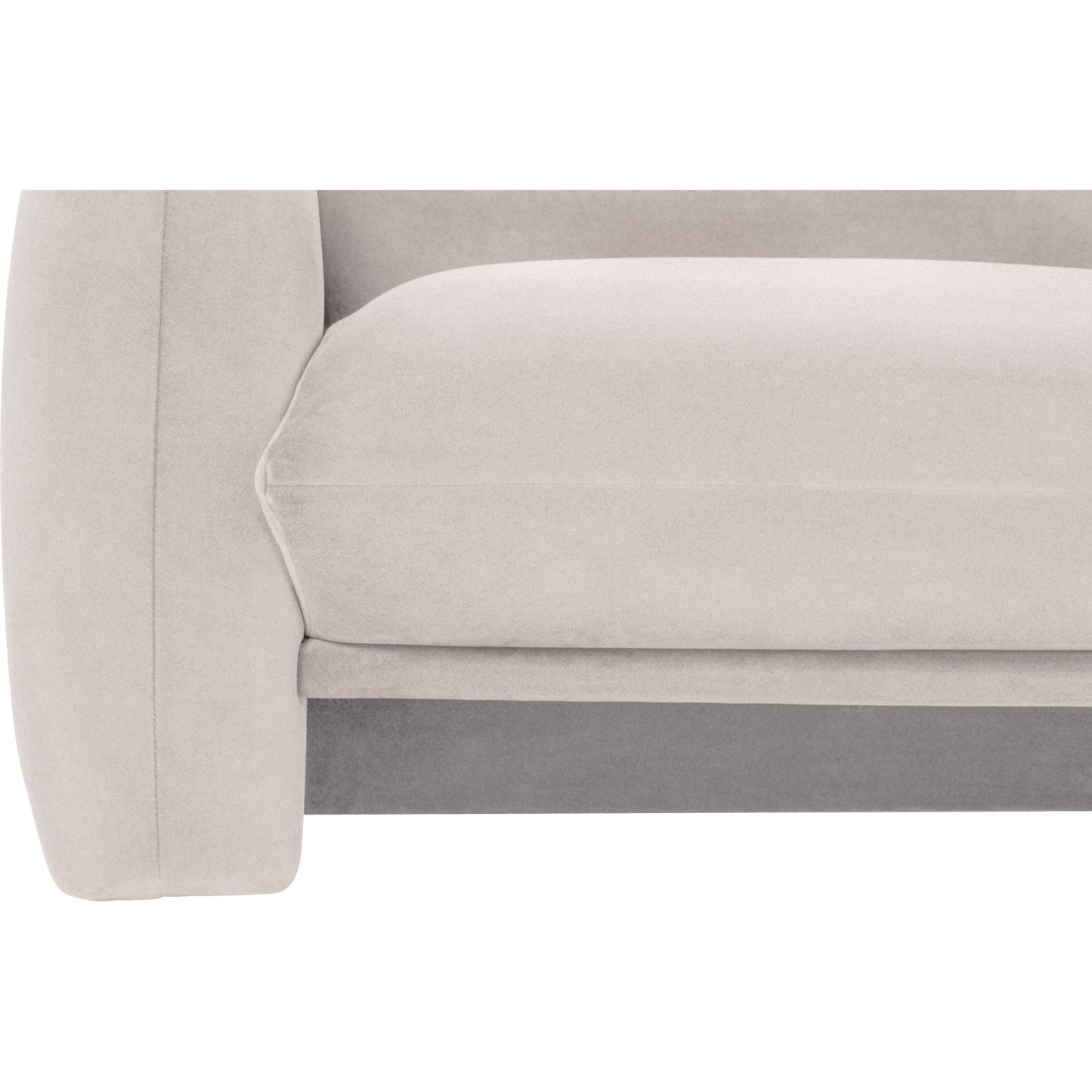 HOLDEN 1 Seater Sofa - Greymist (Pets Friendly Fabric)