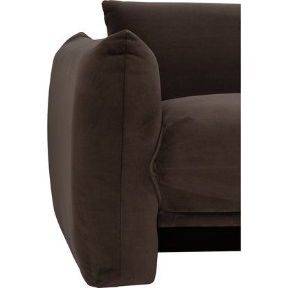 HOLDEN 1 Seater Sofa - Dark Brown