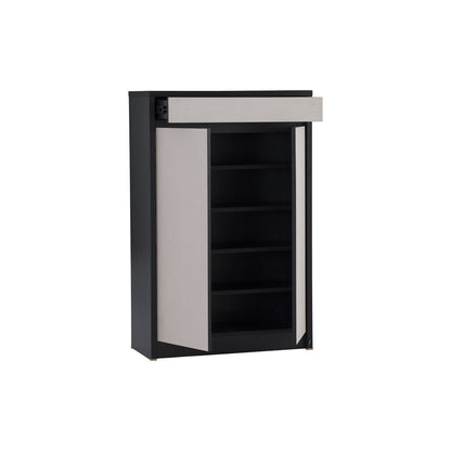 HABIB 2 Door Shoe Cabinet - Black