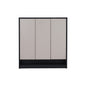 HABIB 3 Door Shoe Cabinet - Black