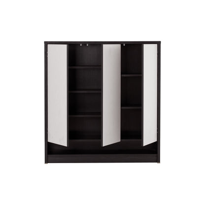 HABIB 3 Door Shoe Cabinet - Black