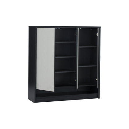 HABIB 3 Door Shoe Cabinet - Black